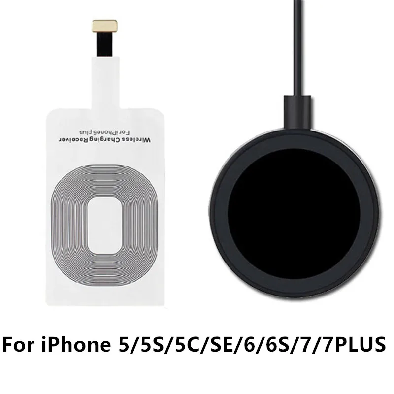 For Apple Iphone 5 5s 5c Se 6 6s 7 Plus Ipad Qi Wireless Charger + Wireless Charging Receiver Pad Coil for Iphon I Phone Charger
For Apple Iphone 5 5s 5c Se 6 6s 7 Plus Ipad Qi Wireless Charger + Wireless Charging Receiver Pad Coil for Iphon I Phone Charger