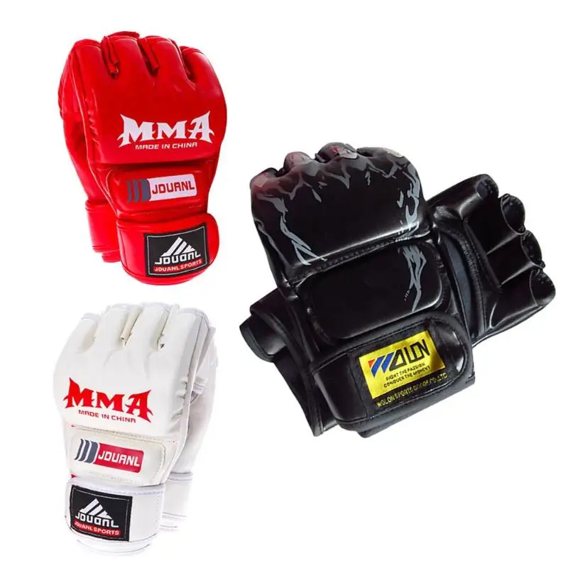New Kick Boxing Gloves PU Leather Half Finger Fight MMA Glove Muay Thai Boxing Training Fitness Boxer Fight Equipment for Adult
New Kick Boxing Gloves PU Leather Half Finger Fight MMA Glove Muay Thai Boxing Training Fitness Boxer Fight Equipment for Adult