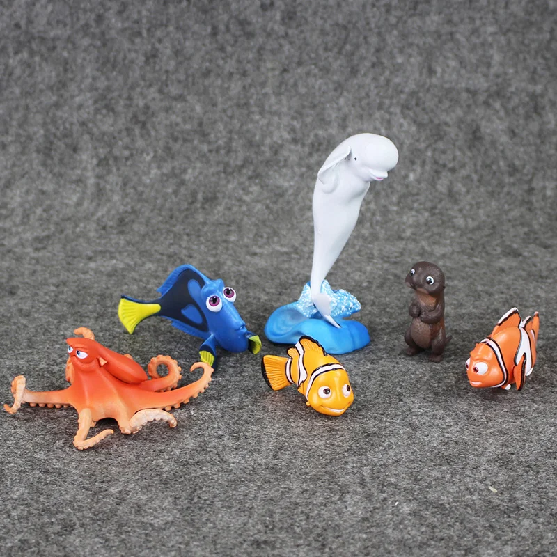 6pcs/lot Finding Nemo Clownfish Nemo PVC Figure Action Toys Collection Doll Kid Gifts 3.2-11cm
6pcs/lot Finding Nemo Clownfish Nemo PVC Figure Action Toys Collection Doll Kid Gifts 3.2-11cm