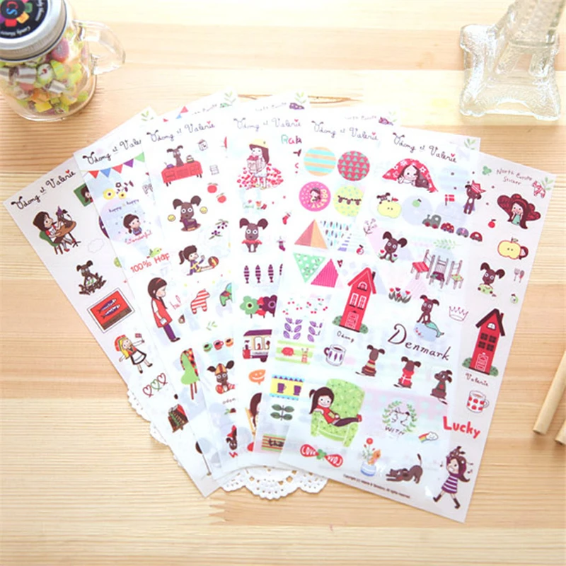 6 Pcs/Set Cute Cartoon Girl Dog Stickers Creative DIY Diary Notebook Scrapbooking Decoration Children Kawaii Stationery Sticker
6 Pcs/Set Cute Cartoon Girl Dog Stickers Creative DIY Diary Notebook Scrapbooking Decoration Children Kawaii Stationery Sticker