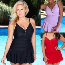 Купальник Монокини большого размера, женский купальник с высокой талией, L-3XL(China)