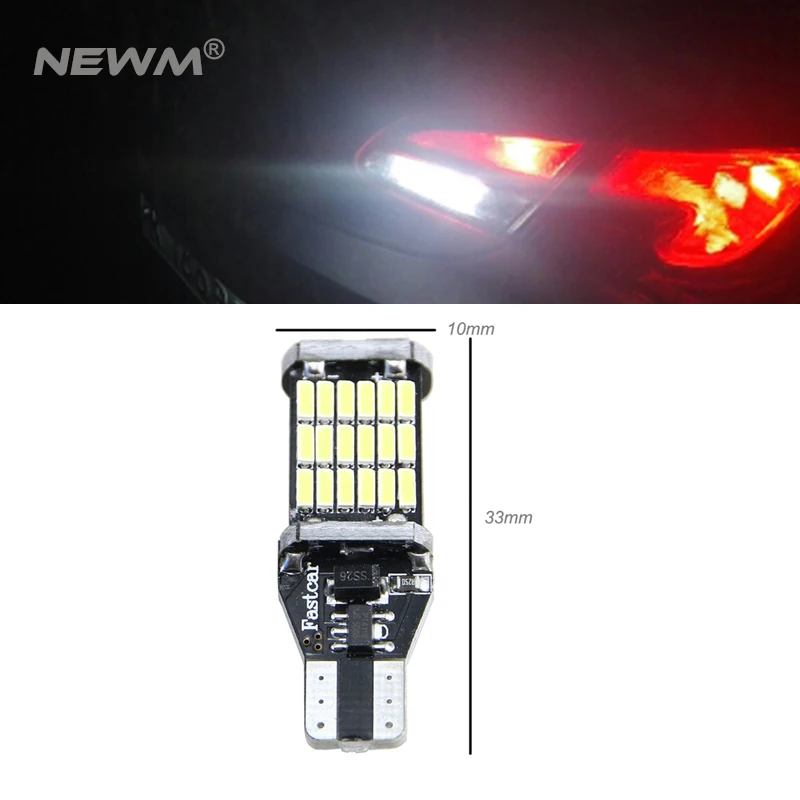 2X Canbus T15 W16W 4014 SMD 15 LED 15W Car Backup Reverse High Stop Light White Rear Lamp Bulb for Toyota Corolla Camry Prado
2X Canbus T15 W16W 4014 SMD 15 LED 15W Car Backup Reverse High Stop Light White Rear Lamp Bulb for Toyota Corolla Camry Prado