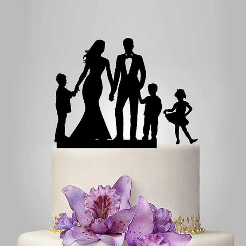

Black Acrylic Cake Topper Bride Groom Mr Mrs Cake Toppers Wedding Anniversary Cake Decoration Mariage Party Supplies Favors