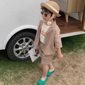 1-6Y Korean Style Boys Cotton Linen Clothing Sets Kids All-Match Single-Breasted Shirt And Shorts 2Pcs Suits 2019 Fashion
1-6Y Korean Style Boys Cotton Linen Clothing Sets Kids All-Match Single-Breasted Shirt And Shorts 2Pcs Suits 2019 Fashion