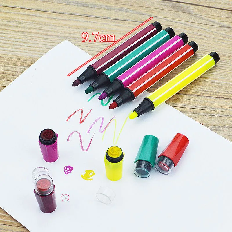 1 Piece Creative Tamp Graffiti Marker Pens Kawaii Washable Watercolor Markers For Kids Children Gift School Supplies Stationery
1 Piece Creative Tamp Graffiti Marker Pens Kawaii Washable Watercolor Markers For Kids Children Gift School Supplies Stationery
