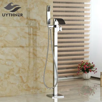 Newly Waterfall Bathtub Mixer Faucet Tap w/ ABS Hand Shower Chrome Shower Faucet Floor Standing One Handle
Newly Waterfall Bathtub Mixer Faucet Tap w/ ABS Hand Shower Chrome Shower Faucet Floor Standing One Handle