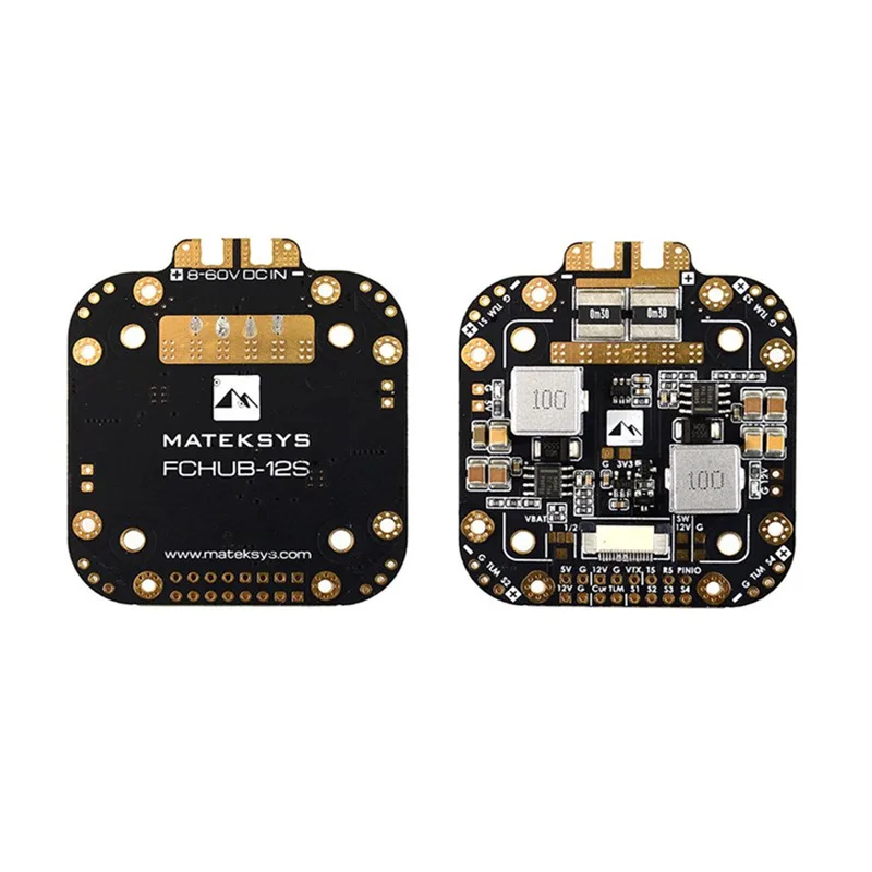Mateksys XCLASS PDB FCHUB-12S Supports 8~60V DC input 5V 5A 12V 4A Regulators for XClass Quadcopter
Mateksys XCLASS PDB FCHUB-12S Supports 8~60V DC input 5V 5A 12V 4A Regulators for XClass Quadcopter