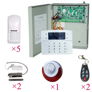 8 wired + 24 wireless zone focus big metal box security alarm system with PIR wired sensor outdoor siren garage door sensor
8 wired + 24 wireless zone focus big metal box security alarm system with PIR wired sensor outdoor siren garage door sensor