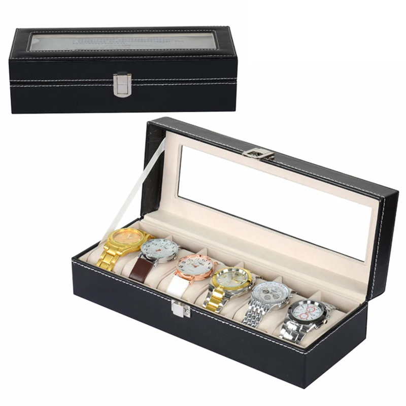 1PCs Black PU Leather Wrist Watch Box Case Professional Holder Organizer For Clock Watches Jewelry Boxes Case
1PCs Black PU Leather Wrist Watch Box Case Professional Holder Organizer For Clock Watches Jewelry Boxes Case