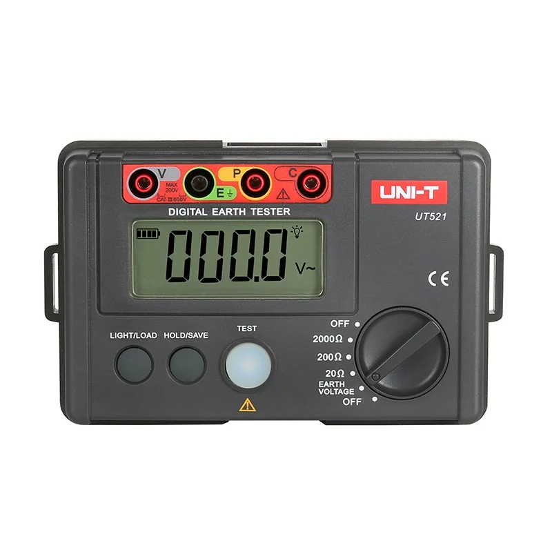 UNI-T UT521 Grounding Resistance Tester Low Voltage Display Data Storage Over Range Display LCD Backlight
UNI-T UT521 Grounding Resistance Tester Low Voltage Display Data Storage Over Range Display LCD Backlight