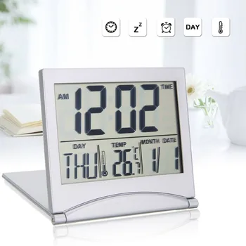 Folding LCD Digital Alarm Clock Desk Table Weather Station Desk Temperature Travel Ectronic Mini Clock
Folding LCD Digital Alarm Clock Desk Table Weather Station Desk Temperature Travel Ectronic Mini Clock