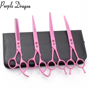 Suit 7" Stainless Purple Dragon Grooming Shears Straight Scissors Thinning Shears Up&Down Curved Scissors Pets Shears Set Z3102
Suit 7" Stainless Purple Dragon Grooming Shears Straight Scissors Thinning Shears Up&Down Curved Scissors Pets Shears Set Z3102