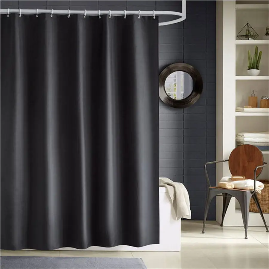 Dafield Polyester Fabric Cloth Solid Color Black White Gray Navy Red Blue Cheap Bathroom Mildew Resistant Black Shower Curtain
Dafield Polyester Fabric Cloth Solid Color Black White Gray Navy Red Blue Cheap Bathroom Mildew Resistant Black Shower Curtain