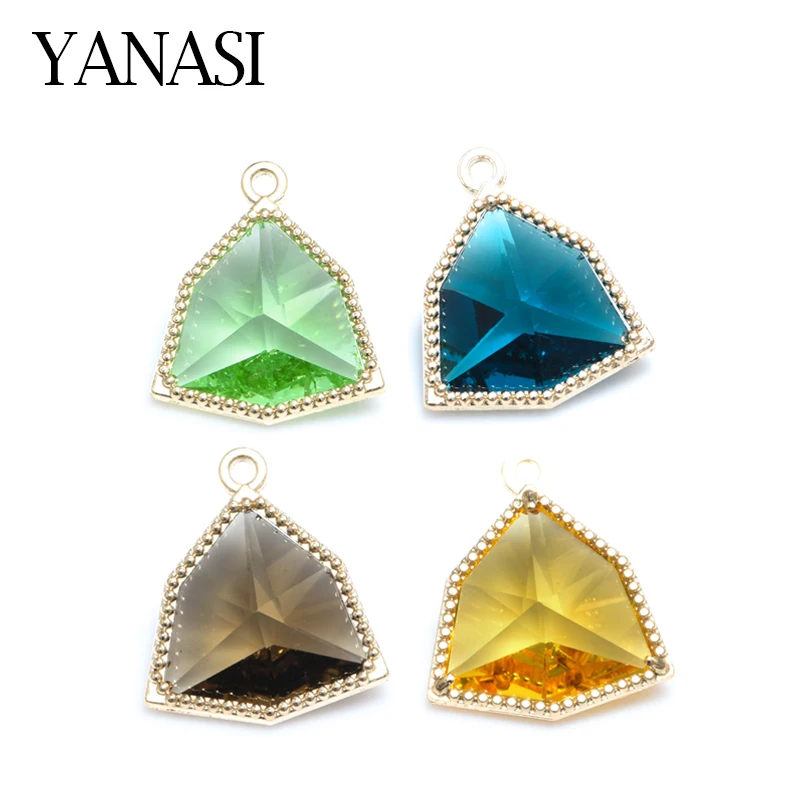 2 Pieces 17*14 mm 19 Colors Copper Metal Triangle Charm Pendant For DIY Necklace Bracelet Making Supplies For Jewelry Gift
2 Pieces 17*14 mm 19 Colors Copper Metal Triangle Charm Pendant For DIY Necklace Bracelet Making Supplies For Jewelry Gift