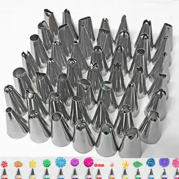 48pcs Stainless Steel Complete Cake Decorating Nozzle Sets Cream Pastry Icing Piping Tool Fondant Confectionery Tip Spout Bakin
48pcs Stainless Steel Complete Cake Decorating Nozzle Sets Cream Pastry Icing Piping Tool Fondant Confectionery Tip Spout Bakin