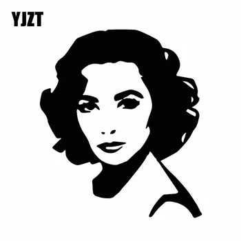 YJZT 13CM*15.3CM Elizabeth Taylor Movie Star Temperament Vinly Decal Art Car Sticker Black/Silver C27-0356
YJZT 13CM*15.3CM Elizabeth Taylor Movie Star Temperament Vinly Decal Art Car Sticker Black/Silver C27-0356