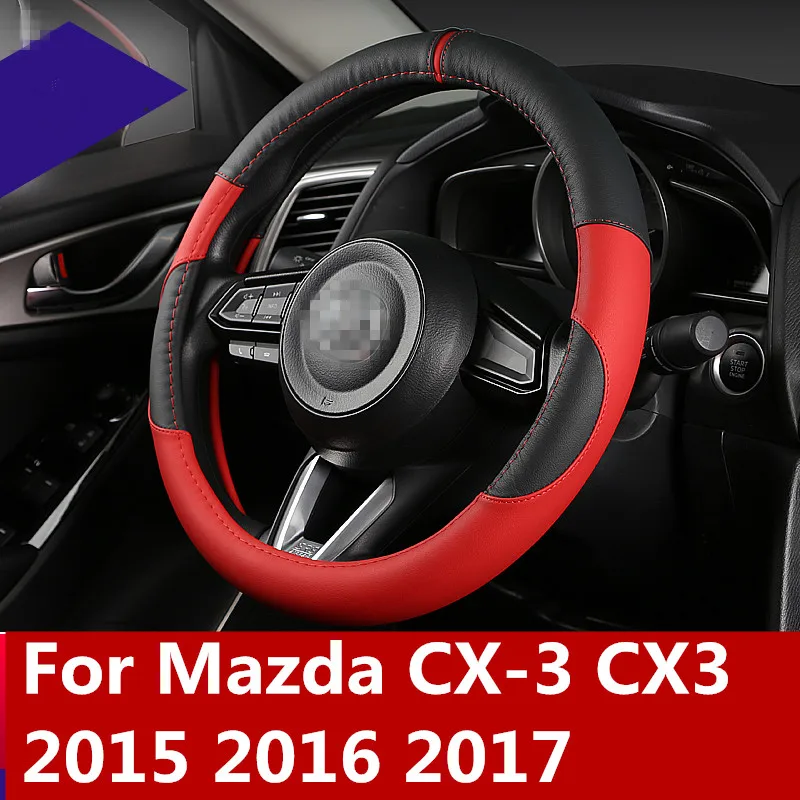 For Mazda CX-3 CX3 2015 2016 2017 Anti-Slip Leather Car Steering-wheel Cover Car-Styling Auto Steering Wheel Covers
For Mazda CX-3 CX3 2015 2016 2017 Anti-Slip Leather Car Steering-wheel Cover Car-Styling Auto Steering Wheel Covers