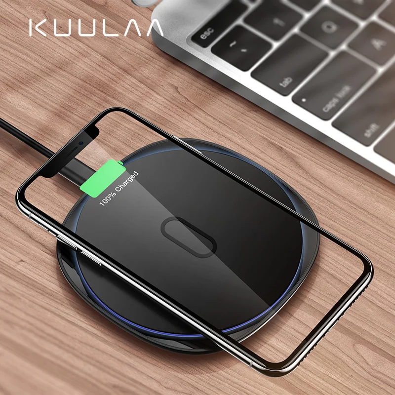 KUULAA 10W Qi Wireless Charger For iPhone X/XS Max XR 8 Plus Zinc Alloy Metal Wireless Charging Pad For Samsung S9 S10+ Note 9 8
KUULAA 10W Qi Wireless Charger For iPhone X/XS Max XR 8 Plus Zinc Alloy Metal Wireless Charging Pad For Samsung S9 S10+ Note 9 8