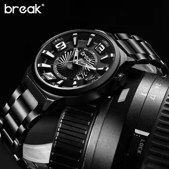 Relogio Masculino Break Creative Waterproof Stainless Steel Mens Watches Top Brand Luxury Sports Quartz Wrist Watch Clock Man
Relogio Masculino Break Creative Waterproof Stainless Steel Mens Watches Top Brand Luxury Sports Quartz Wrist Watch Clock Man
