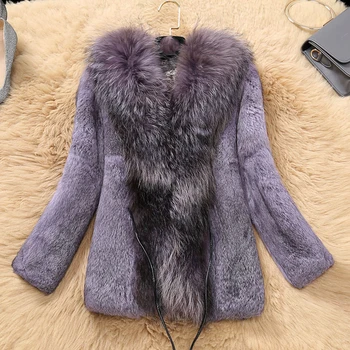 V neck Large Raccoon Dog Fur Collar Women's Whole Skin Natural Rabbit Fur Jackets Women Adjustable Waist Slim Real Fur Coats
V neck Large Raccoon Dog Fur Collar Women's Whole Skin Natural Rabbit Fur Jackets Women Adjustable Waist Slim Real Fur Coats