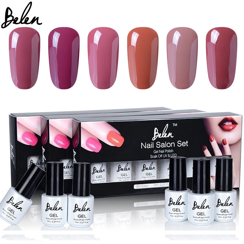 Belen 6pcs And 1PCS Temperature Change Color Nude Color Nail Gel Polish Kit Gift Set Present Kit Lak Lucky Varnishes Gelpolish
Belen 6pcs And 1PCS Temperature Change Color Nude Color Nail Gel Polish Kit Gift Set Present Kit Lak Lucky Varnishes Gelpolish