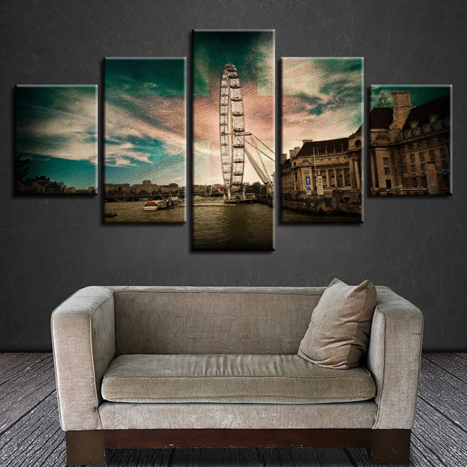 Modular Painting Canvas Wall Art Pictures 5 Panel Retro Scenery Home Decoration For Living Room Modern HD Print Poster Frame
Modular Painting Canvas Wall Art Pictures 5 Panel Retro Scenery Home Decoration For Living Room Modern HD Print Poster Frame
