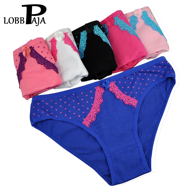 LOBBPAJA Brand Lot 5 pcs Underwear Cotton Briefs Sexy Panties Cute Dots Lace Ladies Girls Knickers Intimates For Women
LOBBPAJA Brand Lot 5 pcs Underwear Cotton Briefs Sexy Panties Cute Dots Lace Ladies Girls Knickers Intimates For Women