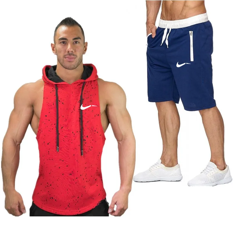 Men's Short Sleeve T-Shirt Hooded Top High Quality Luxury T-Shirt Men + Shorts Men's Sportswear 2019 New Sportswear Tops Shorts
Men's Short Sleeve T-Shirt Hooded Top High Quality Luxury T-Shirt Men + Shorts Men's Sportswear 2019 New Sportswear Tops Shorts