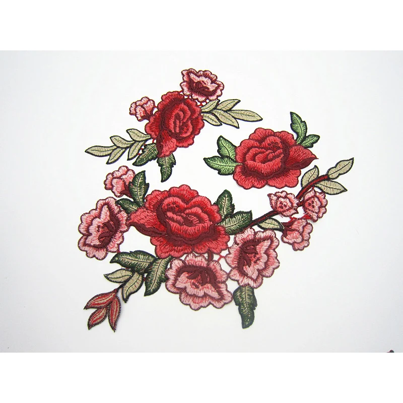 Embroidery Patches For Clothing 1Pcs Mulity Red Flowers Sew On Patches Punk Motif Applique DIY Accessory Clothes Stickers
Embroidery Patches For Clothing 1Pcs Mulity Red Flowers Sew On Patches Punk Motif Applique DIY Accessory Clothes Stickers