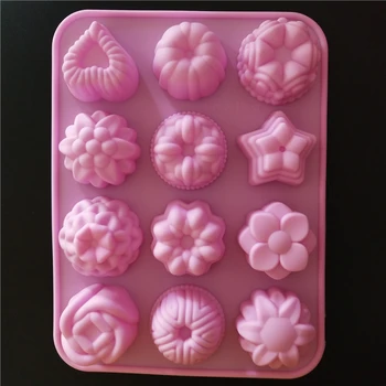 Silicone Cake Decoration Mold 12 Different Flower-Shaped 3D Silicone Moon Cake Mold DIY Handmade Soap Baking Tool Free Shipping
Silicone Cake Decoration Mold 12 Different Flower-Shaped 3D Silicone Moon Cake Mold DIY Handmade Soap Baking Tool Free Shipping