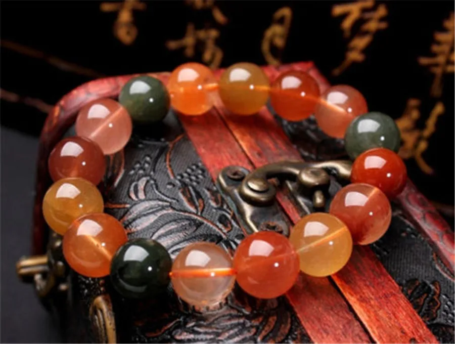 11-16mm Natural Colorful Rutilated Quartz Gemstone Stretch Round Beads Crystal Bracelets For Women Female Rabbit Hair AAAAA
11-16mm Natural Colorful Rutilated Quartz Gemstone Stretch Round Beads Crystal Bracelets For Women Female Rabbit Hair AAAAA