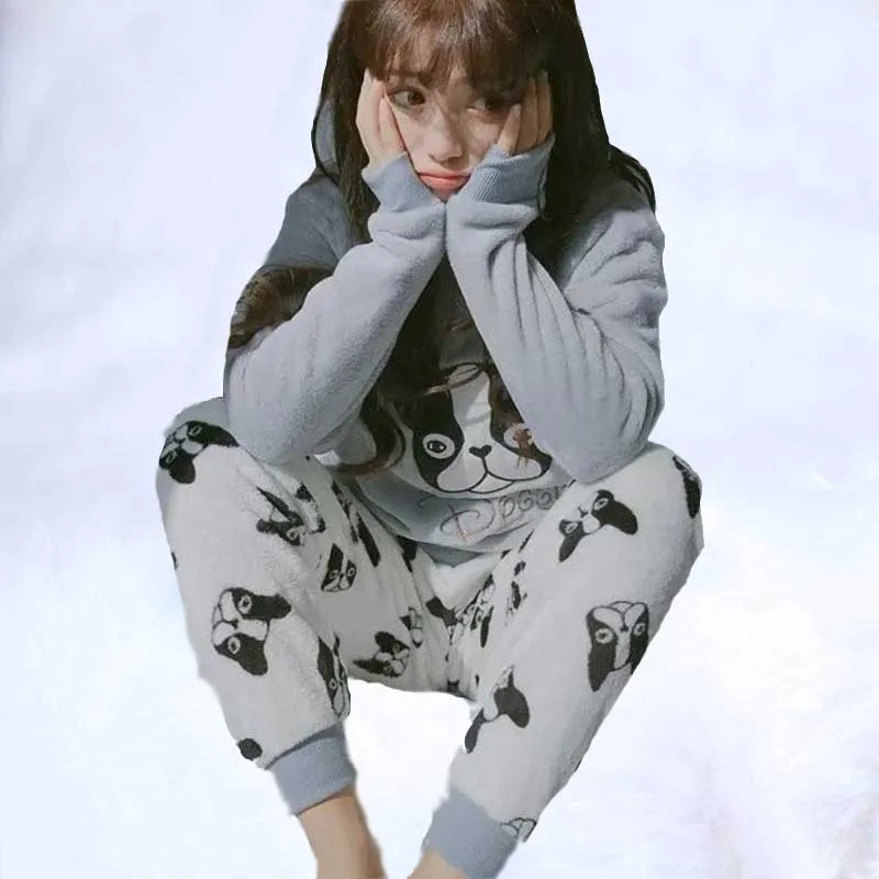 2019 pajamas spring winter women's wear winter thick warm soft flannel mouse pajamas for women cartoon home outfit 2 sets
2019 pajamas spring winter women's wear winter thick warm soft flannel mouse pajamas for women cartoon home outfit 2 sets