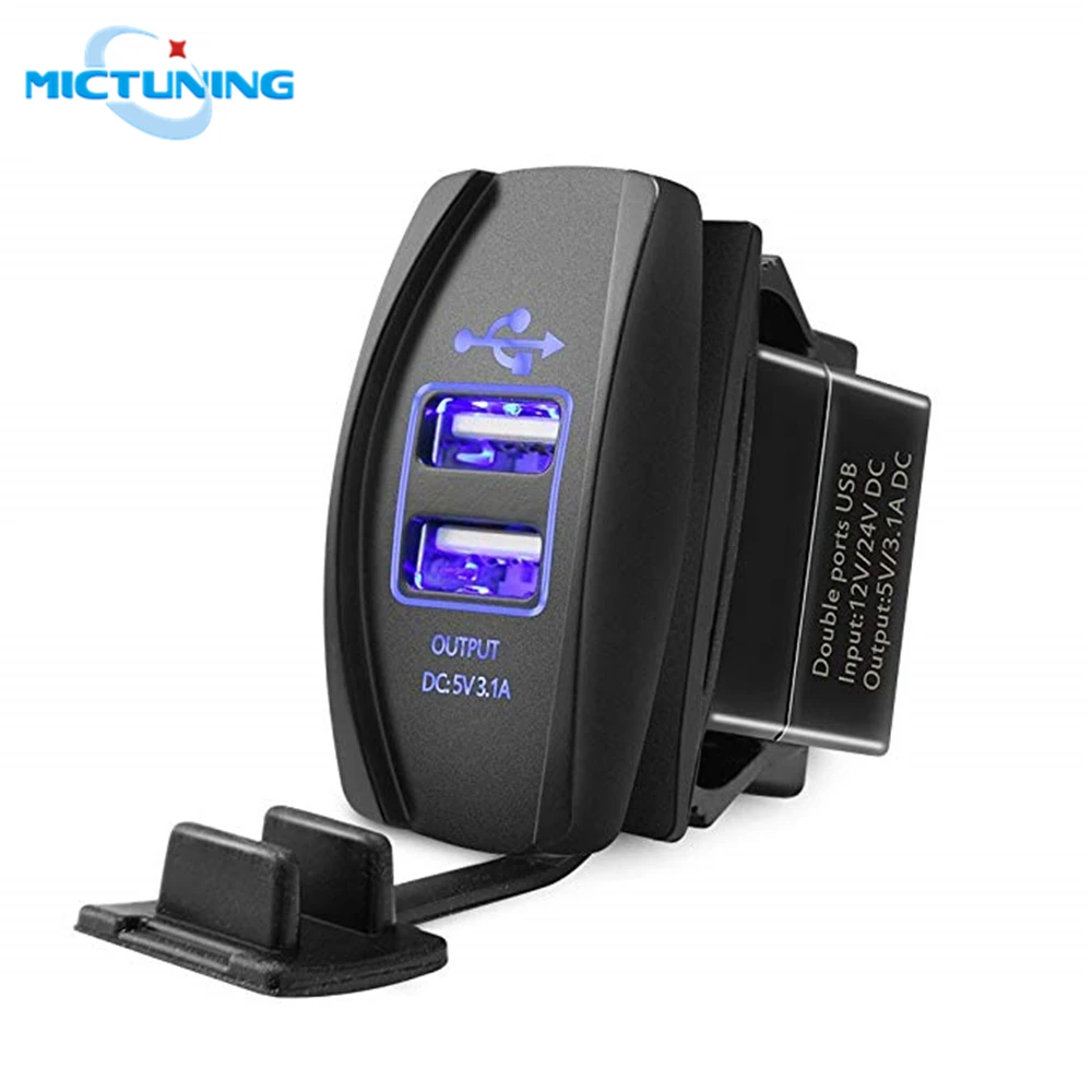 MICTUNING Dual USB Car Charger Quick Charge Universal 3.1A Mobile Phone Charger 2 Port Travel Adapter For iPhone Fast Car-charge
MICTUNING Dual USB Car Charger Quick Charge Universal 3.1A Mobile Phone Charger 2 Port Travel Adapter For iPhone Fast Car-charge