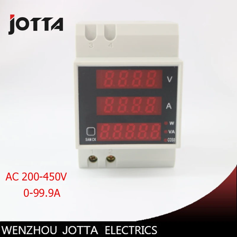 Din rail Dual LED display Voltage and current meter Din-rail voltmeter ammeter range AC 200-450V 0.1-99.9A
Din rail Dual LED display Voltage and current meter Din-rail voltmeter ammeter range AC 200-450V 0.1-99.9A