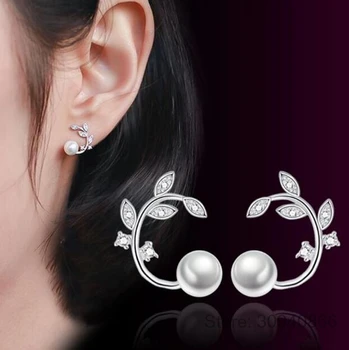 New fresh flowers pearl high-grade zirconia earring simple branches Stud Earrings jewelry ladies temperament fashion OL jewelry
New fresh flowers pearl high-grade zirconia earring simple branches Stud Earrings jewelry ladies temperament fashion OL jewelry