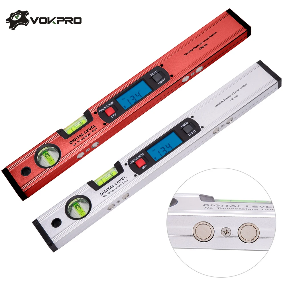 360 Digital 400MM Long Level Inclinometer Angle Finder Ruler Protractor With Magnets Level Angle Slope Test Ruler
360 Digital 400MM Long Level Inclinometer Angle Finder Ruler Protractor With Magnets Level Angle Slope Test Ruler