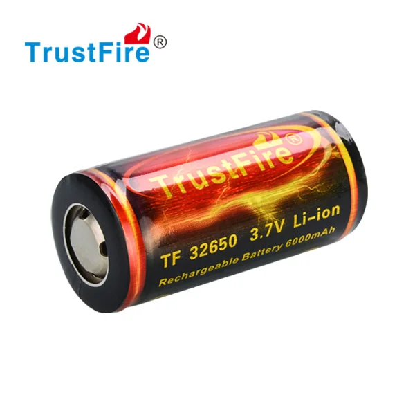 

TrustFire 6000mah 3.7V 32650 Lithium Li-ion Battery Rechargeable Batteries With PCB Protected For LED Flashlight