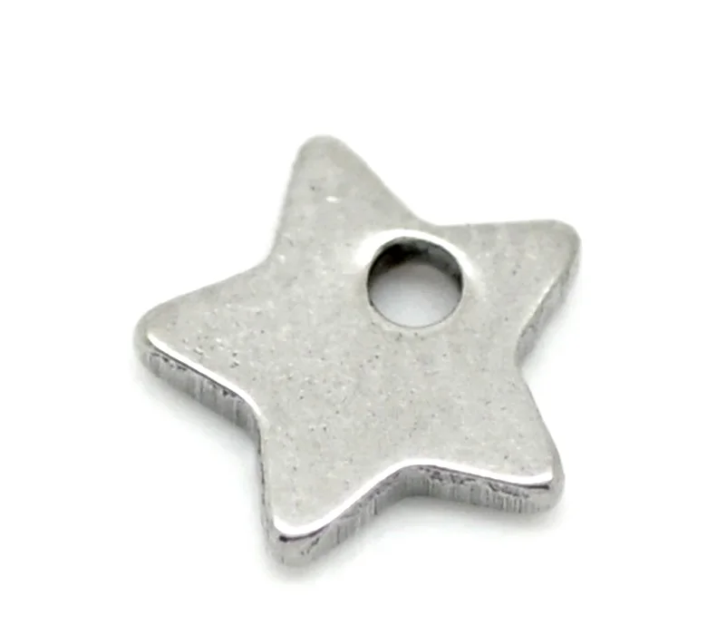 LASPERAL 50PCs Stainless Steel Star Charm Pendant For Necklaces & Pendants Fashion Necklace Women DIY Craft Silver Tone 6x6mm
LASPERAL 50PCs Stainless Steel Star Charm Pendant For Necklaces & Pendants Fashion Necklace Women DIY Craft Silver Tone 6x6mm