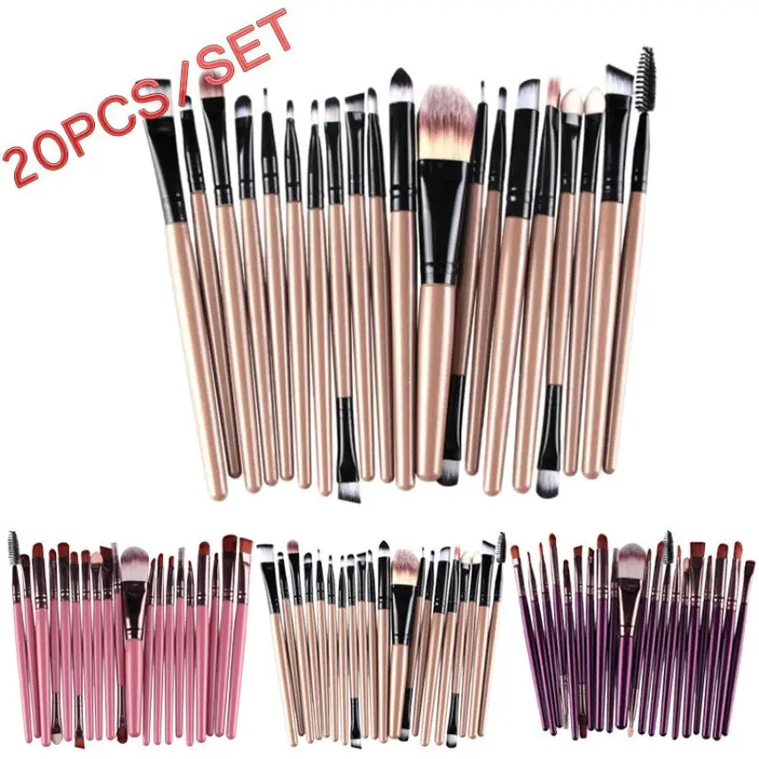 High Quality 20 pcs Makeup Brush Beauty Set tools Make-up Toiletry Kit Wool Make Up Brush Set 2018 August1
High Quality 20 pcs Makeup Brush Beauty Set tools Make-up Toiletry Kit Wool Make Up Brush Set 2018 August1