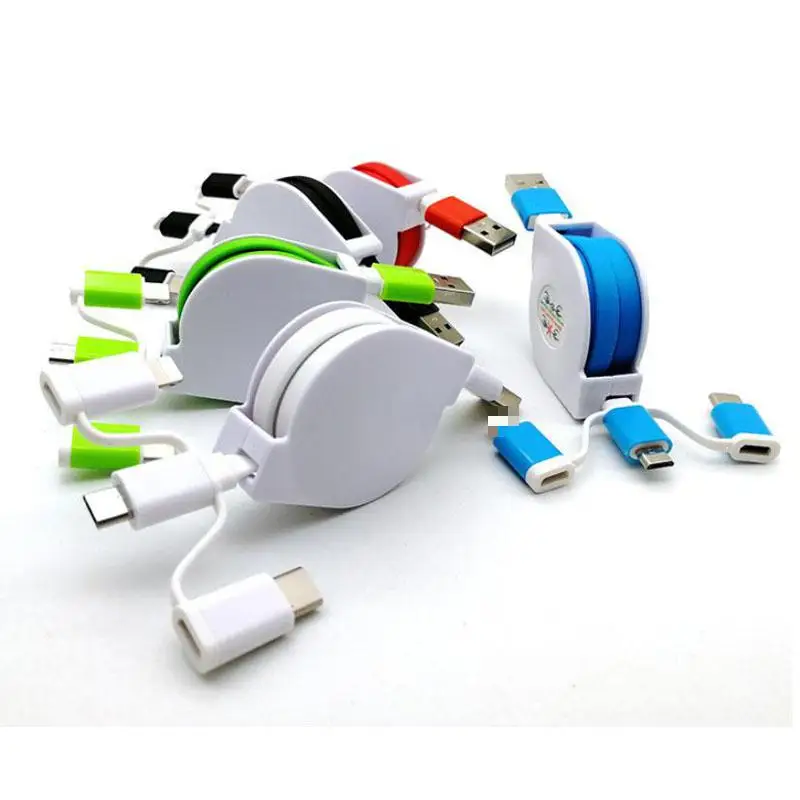 Multi Function 3 in 1 usb cable Universal Fast Charging Data Line Type-c Three In One Telescopic Usb Extension Cable
Multi Function 3 in 1 usb cable Universal Fast Charging Data Line Type-c Three In One Telescopic Usb Extension Cable