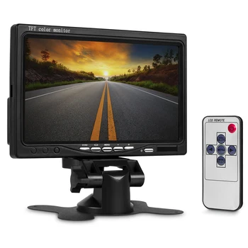 7 inch TFT LCD 2Video Input Car Rear View Headrest Monitor DVD VCR Monitor with Remote Control and Stand Support Rotating
7 inch TFT LCD 2Video Input Car Rear View Headrest Monitor DVD VCR Monitor with Remote Control and Stand Support Rotating