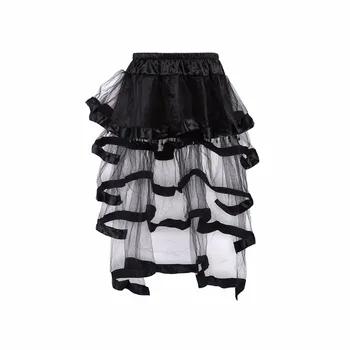 Punk Women Tutu Skirts Victorian Crystal Bead Chain Trailing Skirt Transparent Black Cupcake Skirt
Punk Women Tutu Skirts Victorian Crystal Bead Chain Trailing Skirt Transparent Black Cupcake Skirt