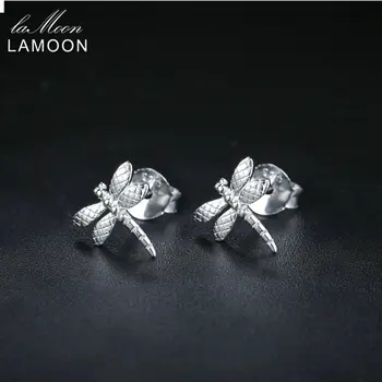 LAMOON Dragonfly Silver Stud Earrings For Women New Design 925-Sterling-Silver White Gold Plated S925 Fine Jewelry EY207
LAMOON Dragonfly Silver Stud Earrings For Women New Design 925-Sterling-Silver White Gold Plated S925 Fine Jewelry EY207