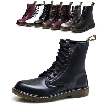 New Men&Womer Genuine Leather Martin Boots England High-top Ankle Boots Autumn/Winter Warm Snow Boots Black White Size 25-66
New Men&Womer Genuine Leather Martin Boots England High-top Ankle Boots Autumn/Winter Warm Snow Boots Black White Size 25-66