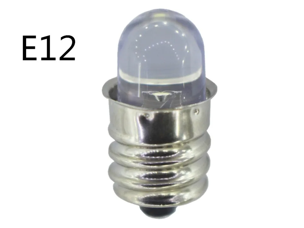 5 шт. 4 V E12 светодиодный шарик 30V DC12V небольших винтов лампы голубого 8V 24v красный dc18v