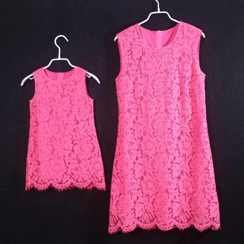 Special offer Brand rose red large plus size slim children skirt women Sleeveless girl sundress mother and daughter lace dresses Special offer Brand rose red large plus size slim children skirt women Sleeveless girl sundress mother and daughter lace dresses<br><br>Aliexpress