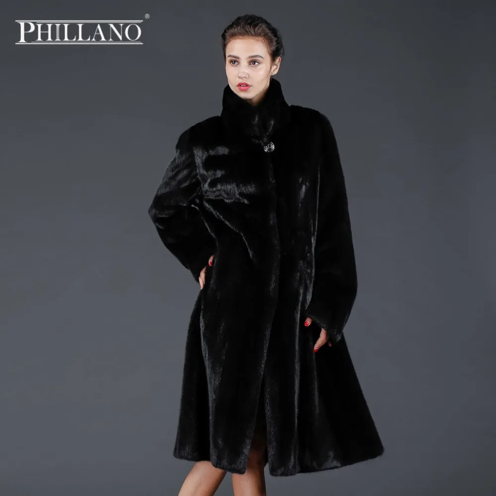Продажа 2016 PHILLANO Шубы Из Натурального Меха Норки Скандинавия Дания Норковая Шуба