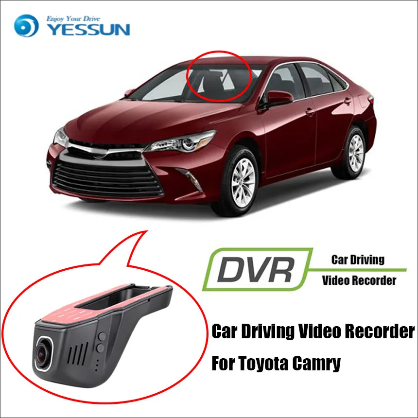 

YESSUN Car DVR Digital Video Recorder for Toyota Camry Front Camera Dash Not Reverse Parking Camera HD 1080P