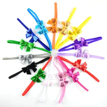 40pcs/lot Baby Girl Sequins Bow Thin Headband Newborn Photo props 15 color
40pcs/lot Baby Girl Sequins Bow Thin Headband Newborn Photo props 15 color