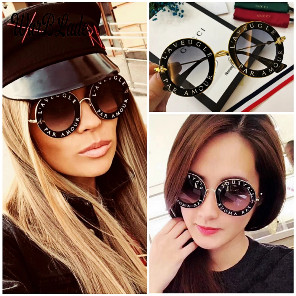 2018 Fashion Bees Retro Round Letters Transparent Frame Tint Lens Sunglasses Trending Ladies Summer Sun Glasses
2018 Fashion Bees Retro Round Letters Transparent Frame Tint Lens Sunglasses Trending Ladies Summer Sun Glasses